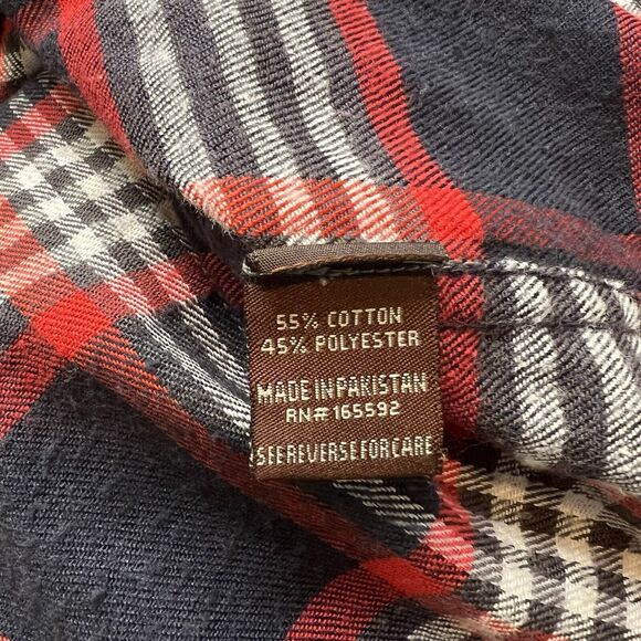 Mountain Ridge Top Men's 2XLT Red Plaid Long Sleeve Flannel Outdoor Grandpacore - Picture 7 of 9